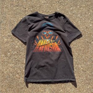 Harley Davidson Skull Flames 2012 T-Shirt